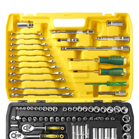 ชุดบ็อกซ์ DELTON รุ่น DKT-121PCS 1/4 , 3/8 , 1/2 นิ้ว แพ็ก 121 ชิ้น_3